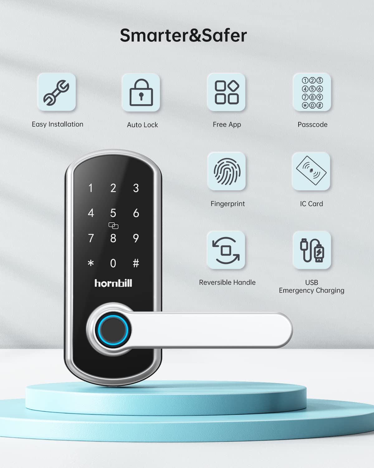 Fingerprint Smart Door Lock Biometric Digital Keyless