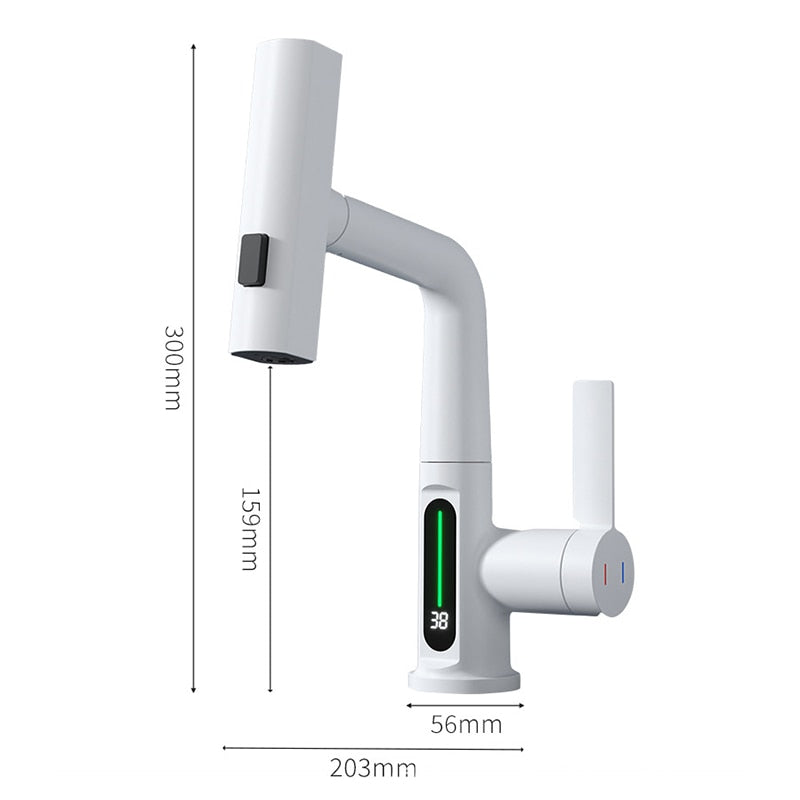 Intelligent Digital Display Waterfall Kitchen Faucet