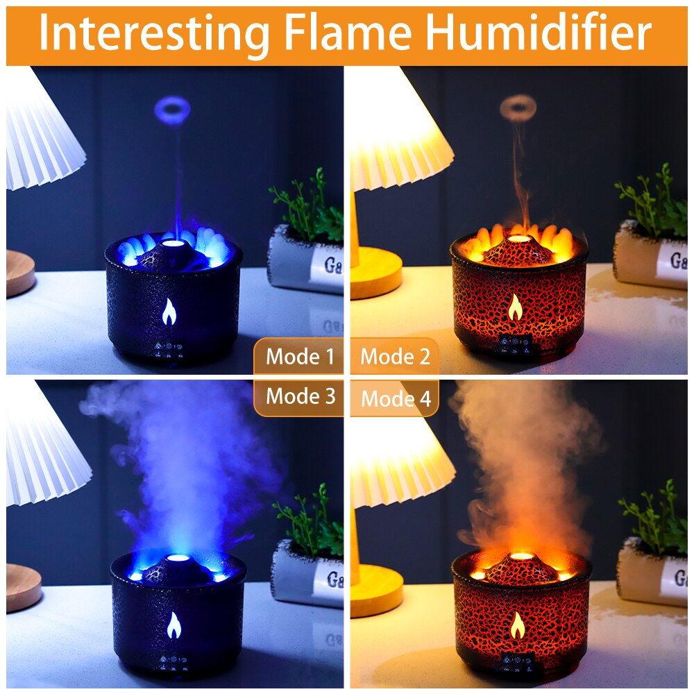 Jellyfish Volcanic Diffuser Fire Essential Humidifiers