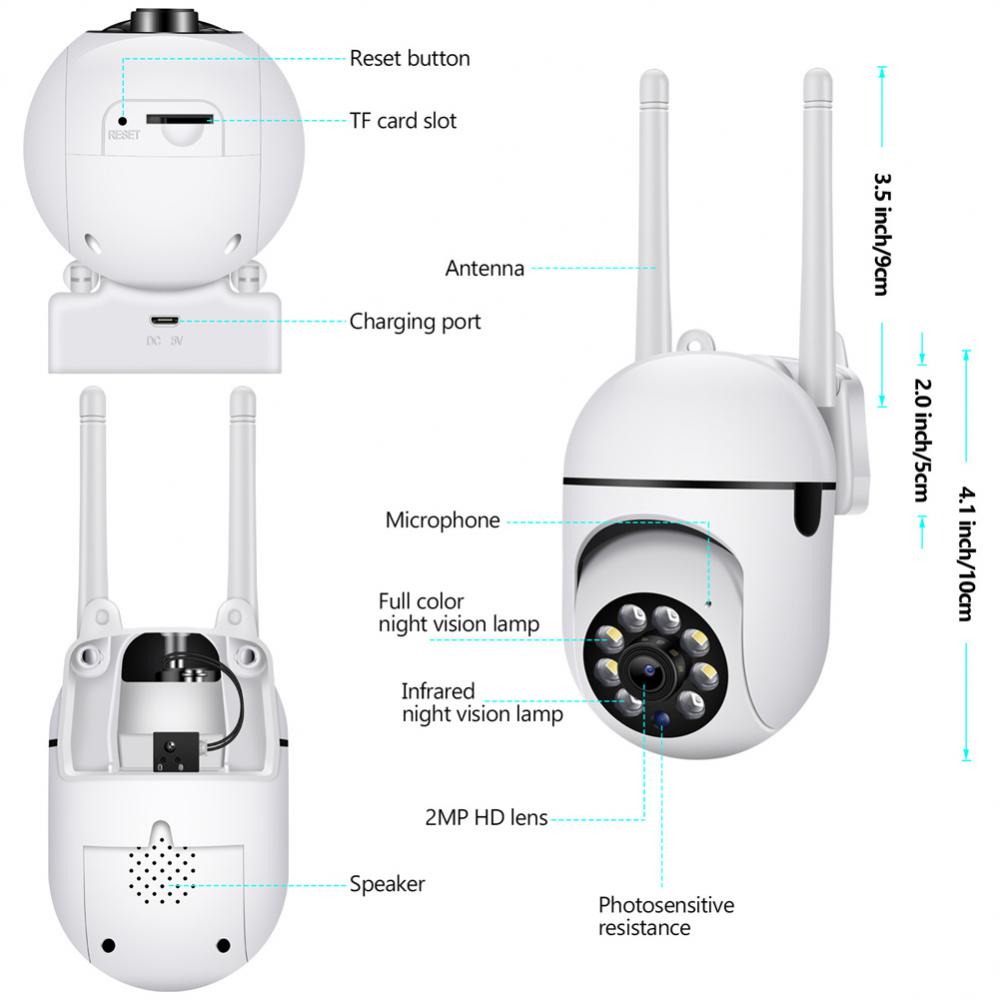 Infrared Outdoor Security Camera Two-way Surveillance