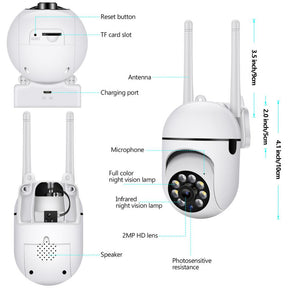 Infrared Outdoor Security Camera Two-way Surveillance