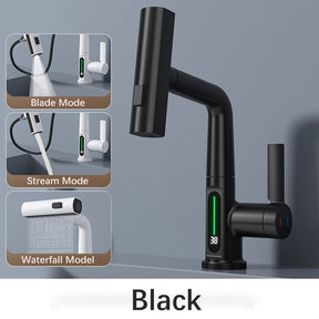 Intelligent Digital Display Waterfall Kitchen Faucet