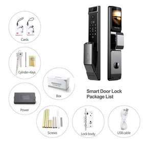 WIFI Go App Automatic 3D Face Smart Door Lock