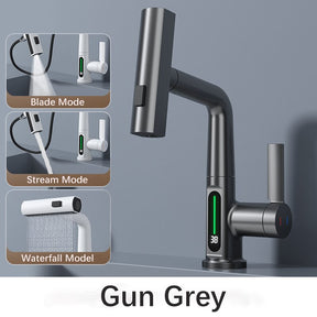 Intelligent Digital Display Waterfall Kitchen Faucet