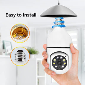 Wi-Fi compatible Bulb Pan/Tilt Camera