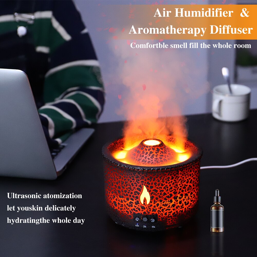 Jellyfish Volcanic Diffuser Fire Essential Humidifiers