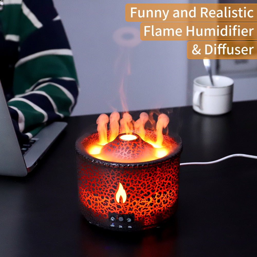 Jellyfish Volcanic Diffuser Fire Essential Humidifiers